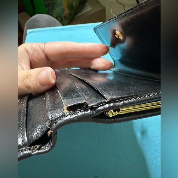 Vintage Celine Macadam Coated Canvas and Leather Triomphe Kisslock Wallet - Picture 15 of 16